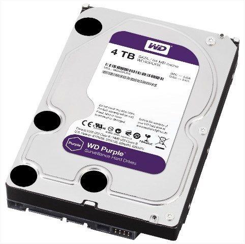 Жесткий диск Western Digital HDD SATA-III  4000Gb Purple WD40PURX, IntelliPower, 64MB buffer (DV-Digital Video), 1 year