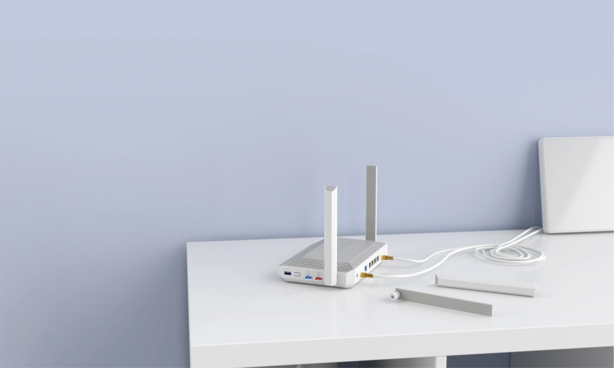 Маршрутизатор (Keenetic) Netcraze Hopper 4G+ (NC-2312) Гигабитный интернет-центр с модемом 4G+, двумя слотами для SIM-карт, Mesh Wi-Fi 6 AX3000, 5-портовым Smart-коммутатором и многофункциональным портом USB 3.0