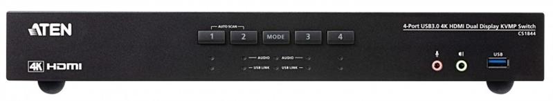 Квм переключатель ATEN 4-Port USB3.0 4K HDMI Dual Display KVMP Switch
