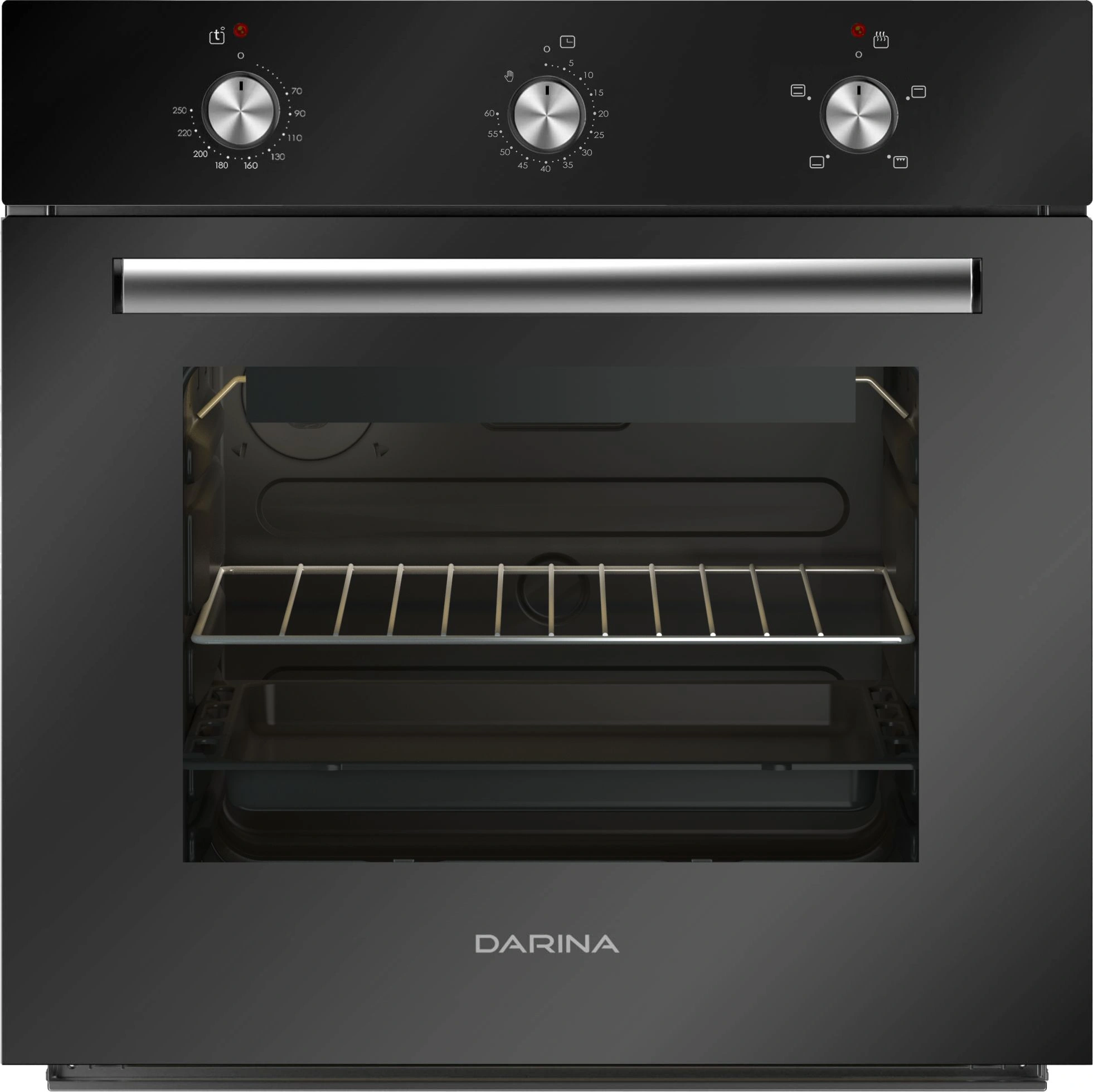 Духовой шкаф Электрический/ Духовой шкаф Электрический Darina 1U BDE 111 701 At антрацит/стекло черное