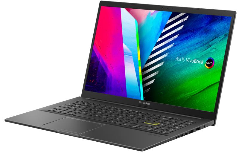 Ноутбук ASUS VivoBook 15 K513EA-L12004 Intel Core I5-1135G7/8Gb/512Gb SSD/15.6"  FHD OLED (1920x1080)/ILLUMINATED KB/WiFi /BT/Cam/RUS/EN Keyboard /DOS/1.8Kg/Indie Black