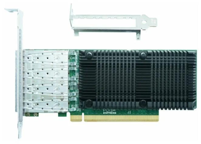 Сетевая карта LR-Link NIC PCIe 3.0 x16, 4 x 25G SFP28, Intel E810 chipset