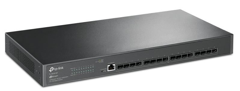  TP-Link JetStream™ управляемый коммутатор уровня 2+ на 16 портов SFP+ 10GE