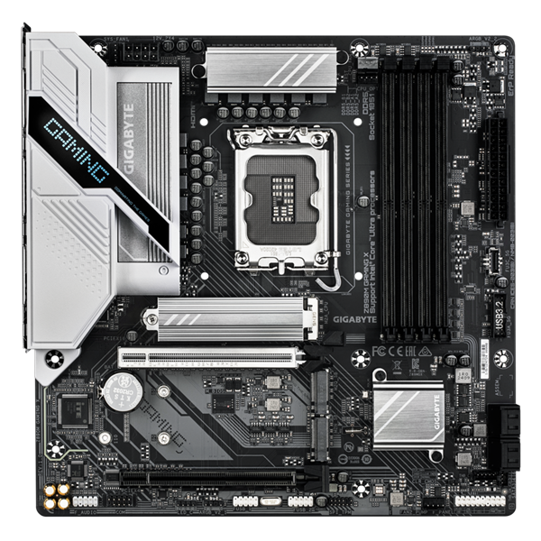 Материнская плата GIGABYTE Z890M GAMING X, LGA1851, Z890, 4*DDR5, 4*SATA, 3*M.2, 3*USB 3.2, 2*USB 2.0, 2*PCIx16, HDM+2*DP, mATX Материнская плата GIGABYTE Z890M GAMING X, LGA1851, Z890, 4*DDR5, 4*SATA, 3*M.2, 3*USB 3.2, 2*USB 2.0, 2*PCIx16, HDM+2*DP, mATX