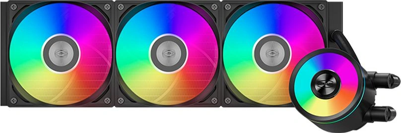 Система водяного охлаждения PcCooler DA360 Pro ARGB Soc-AM5/AM4/1200/1700/1851 черный 4-pin 33.8dB Al 300W Ret (DA360PRO-BKAWXX -GL)