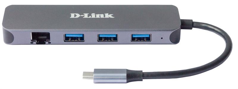 Концетратор usb D-Link DUB-2334/A1A, 3-port USB 3.0, 1 port RJ-45 Hub.3 downstream USB type A (female) ports, 1 upstream USB type C (male), 1 USB type C/PD 3.0 (female) port, 1 x 10/100/1000 Base-T port, support Mac