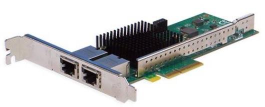 Сетевая карта Silicom 10Gb PE310G2i50-T Dual Port Copper 10 Gigabit Ethernet PCI Express Server Adapter X4 Gen 3.0, Based on Intel X550-AT2, RoHS compliant (analog X550T2)