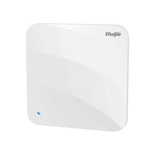 Точка доступа Ruijie Indoor high-density 802.11ax wireless access point, dual-radio dual-band, up to 400Mbps for 2.4G (2*2 MIMO), up to 4.8Gbps for 5G (4*4 MIMO), up to 6 spatial streams, wireless access rate up to