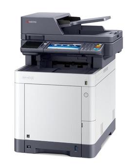 Мфу Kyocera ECOSYS M6235cidn (замена M6035cidn), P/C/S, цв.лазерный, A4, 35 стр/мин, 1200x1200 dpi, 1 Гб, USB 2.0, Network, HyPAS, лоток 250 л., Duplex, автопод., старт.тонер 6000/5000(BK/CMY) стр.