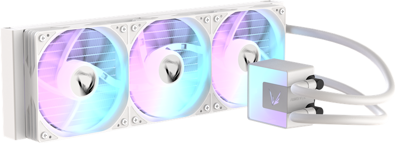 Система водяного охлаждения Formula V Line ICE JET GLOW 360 WH, 360mm, 3x120mm, ARGB fans, LGA115X/1200/1700/1851, AM4/AM5 Система водяного охлаждения Formula V Line ICE JET GLOW 360 WH, 360mm, 3x120mm, ARGB fans, LGA115X/1200/1700/1851, AM4/AM5