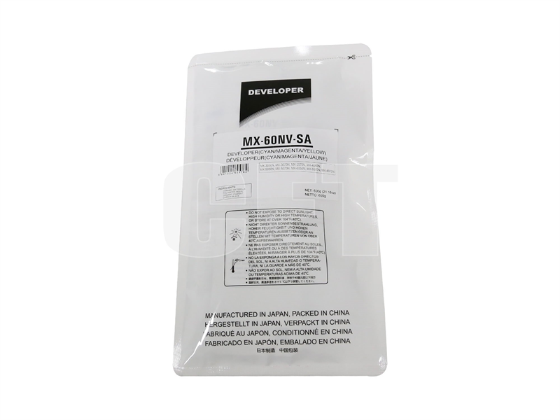 Тонеры и девелоперы Девелопер MX-60NVSA для SHARP MX-3050N/4050N/5070N/C3081R/C5081D (CET) CMY, 600г, 400000 стр., CET171010 Тонеры и девелоперы Девелопер MX-60NVSA для SHARP MX-3050N/4050N/5070N/C3081R/C5081D (CET) CMY, 600г, 400000 стр., CET171010