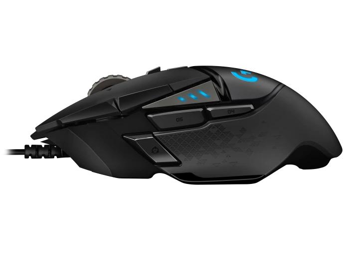 Мышь Logitech Gaming Mouse G502 Hero, 100-25.600dpi, USB, Black [910-005471]