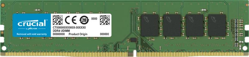 Оперативная память Crucial by Micron  DDR4  16GB 3200MHz UDIMM (PC4-25600) CL22 1.2V (Retail), 1 year