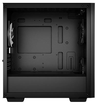 Корпус Deepcool MATREXX 40 3FS без БП, боковое окно (закаленное стекло), 2xRGB LED 120мм вентилятора спереди и 1xRGB LED 120мм вентилятор сзади, черный, MICRO ATX/MINI-ITX