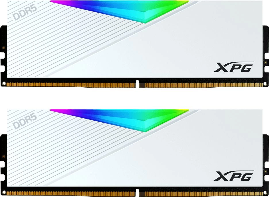 Модуль памяти ADATA 64GB DDR5 6000 DIMM XPG Lancer RGB 2*32, 1.35V, CL30-40-40, On-Die ECC, Power Management IC, white Модуль памяти ADATA 64GB DDR5 6000 DIMM XPG Lancer RGB 2*32, 1.35V, CL30-40-40, On-Die ECC, Power Management IC, white