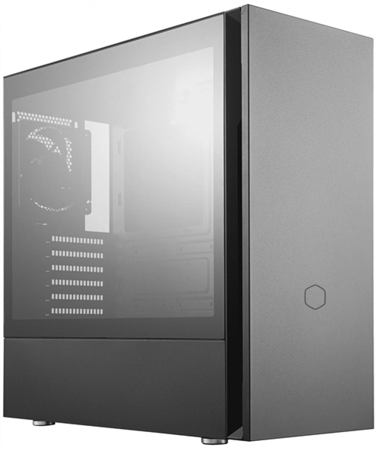 Корпус Cooler Master Silencio S600, USB3.0x2, 1xSD card reader, 2x120 Fan, TG Side Panel, ATX, w/o PSU