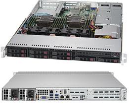 Серверная платформа Supermicro SuperServer 1U 1029P-WTR noCPU(2)2nd Gen Xeon Scalable/TDP 70-165W/ no DIMM(12)/ SATARAID HDD(8)SFF/ 2xGbE/ 2xFH, 1xLP, M2/ 2x750W