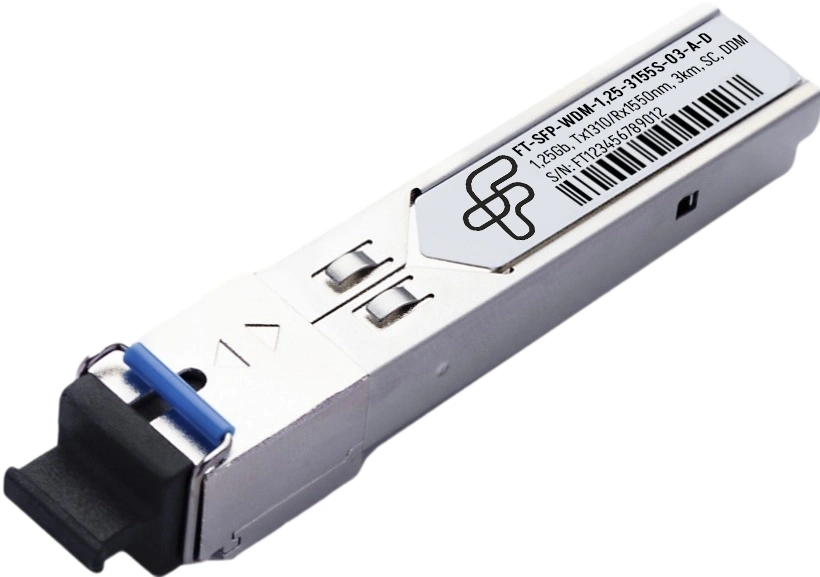 Трансивер Future Technologies FT-SFP-WDM-1,25-3155S-03-A-D SFP SM 1.25Гбит/с Tx:1310нм до 3км Трансивер Future Technologies FT-SFP-WDM-1,25-3155S-03-A-D SFP SM 1.25Гбит/с Tx:1310нм до 3км