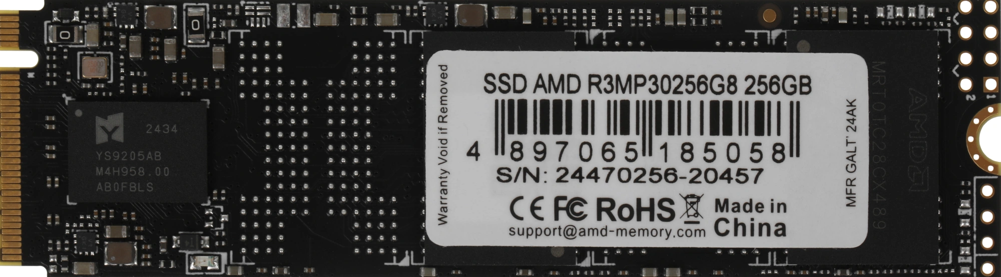 Твердотельный накопитель SSD AMD Radeon R3 Series M2.2280 256GB