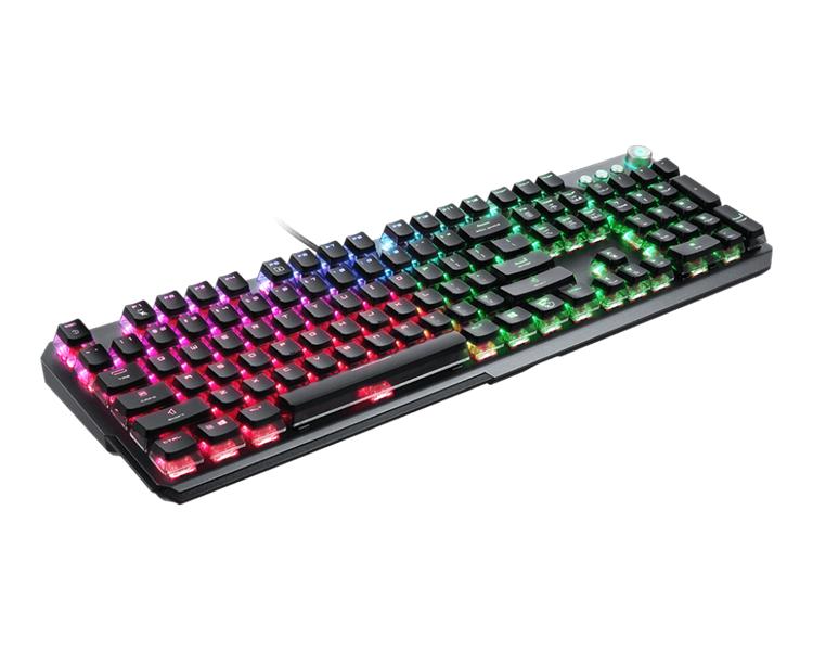 Клавиатура проводная Gaming Keyboard MSI VIGOR GK71 SONIC, Wired, Mechnical, with Multimedia functions, Light & Fast Red MSI Sonic Switch, incl. Wrist Rest, RGB, Black