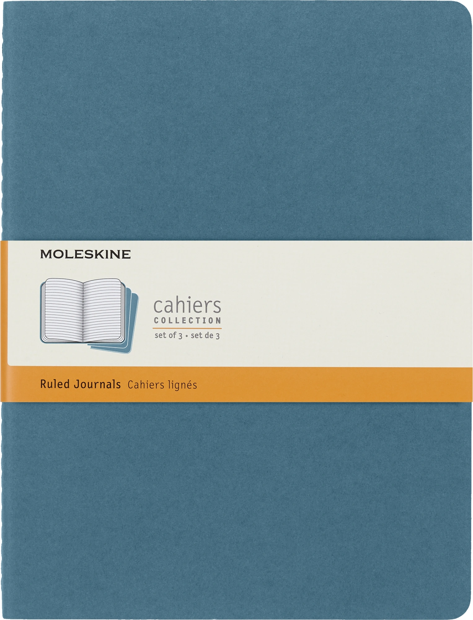 Блокнот Moleskine CAHIER JOURNAL CH021B44 XLarge 190х250мм обложка картон 120стр. линейка голубой (3шт) Блокнот Moleskine CAHIER JOURNAL CH021B44 XLarge 190х250мм обложка картон 120стр. линейка голубой (3шт)