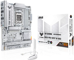 Материнская плата ASUS TUF GAMING B850-PRO WIFI7 W NEO, AM5, B850, 4*DDR5, 4*SATA, 3*M.2, 4*USB 3.2, 2*USB 2.0, Type-C, 3*PCIx16, 2*PCIx1, DP+HDMI, ATX; 90MB1NW0-M0EAY0