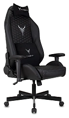 Кресло игровое Knight Neon черный соты экокожа с подголов. крестов. металл