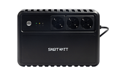 Источник бесперебойного питания SMARTWATT ИБП линейно-интерактивный, 1000/600 ВА/Вт, напольный, LED индикация, Schuko CEE7/4 - 3 шт. (3703020260002)