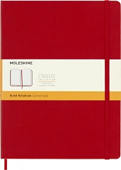 Блокнот Moleskine CLASSIC QP090F2 XLarge 190х250мм 192стр. линейка твердая обложка красный