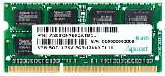 Оперативная память Apacer  DDR3   8GB  1600MHz SO-DIMM (PC3-12800) CL11 1.5V(Retail) 512*8  3 years (AS08GFA60CATBGC/DS.08G2K.KAM)