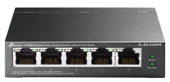 коммутатор TP-Link TL-SG105MPE, 5-Port Gigabit Easy Smart Switch with 4-Port PoE+, 120 w