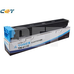 Тонер-картриджи Тонер-картридж TN-611C для KONICA MINOLTA Bizhub C451/C550/C650 (CET) Cyan, 460г, 27000 стр., CET7257