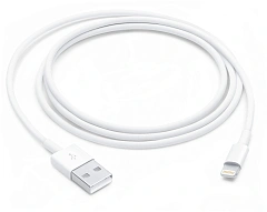 Кабель Apple A1480 MUQW3ZM/A USB (m)-Lightning (m) 1м белый