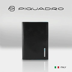 Обложка для паспорта Piquadro Blue Square PP5255B2/N черный натур.кожа