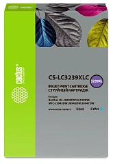 Картридж струйный Cactus CS-LC3239XLC голубой (52мл) для Brother HL-J6000DW/J6100DW с чипом