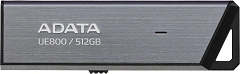USB накопитель ADATA Elite UE800 AELI-UE800-512G-CSG 512GB OTG USB 3.2 Gen2, USB Type-C, Grey, Retail