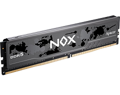Оперативная память Apacer DDR5 32GB 5200MHz DIMM NOX Black Gaming Memory (PC5-41600) CL40 1.25V (Retail) 2048*8 Heat Sink (Retail) 3 years (AH5U32G52C522MBAA-1)