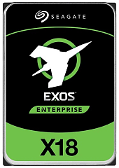 Жесткий диск Seagate Exos X18 HDD 3.5" SAS 14Tb, Exos X18, 7200 rpm, 256Mb buffer, 512e/4kn, CMR, ST14000NM004J, 1 year