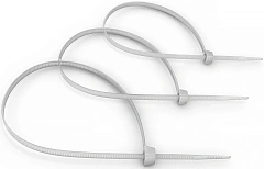 Стяжка пластиковая Cabeus CT-150 150x2.5мм (упак:100шт) нейлон внешний (-40/+85) белый