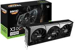 Видеокарта INNO3D RTX 5080 X3 OC//RTX5080, HDMI, DP*3, 16G,D7