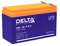 Аккумуляторная батарея Delta Аккумуляторная батарея для ИБП (10-12 лет) HRL 12-7.2 X (12V / 7.2Ah) (4614010610012)