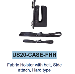 Защитный чехол M3 Mobile ASSY: US20/US30 Fabric Holster with belt, Side attach, Hard type