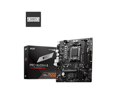 Материнская плата MSI PRO B650M-B,B650,AM5,2DDR5,1PCI-Ex16,1PCI-Ex1,1M.2,4SATA3,6USB3.2 Gen1,6USB2.0,HD Audio