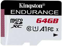 Флеш карта microSDXC 64GB Kingston SDCE/64GB High Endurance w/o adapter