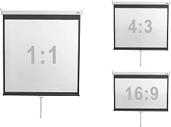 Экран Digis 86" 139x178см Optimal-D DSOD-4302 4:3 настенно-потолочный рулонный белый