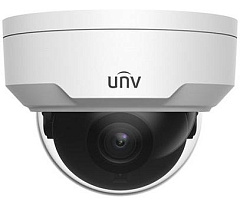 Камера Uniview Видеокамера IP купольная антивандальная, 1/2.8" 2 Мп КМОП @ 30 к/с, ИК-подсветка до 30м., LightHunter 0.001 Лк @F1.6, объектив 2.8 мм, WDR, 2D/3D DNR, Ultra 265, H.265, H.264, MJPEG, 3 потока