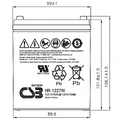 Аккумулятор CSB HR1227W F2