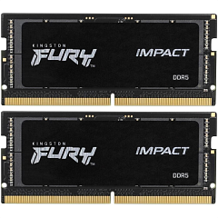 Оперативная память Kingston DDR5 32GB 6400MT/s CL38 1,35V SODIMM kit (2x16GB) FURY Impact PnP