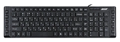 Клавиатура Acer OKW010 черный USB slim Multimedia (ZL.KBDEE.002)