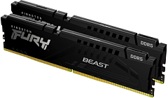 Оперативная память Kingston 16GB 5600MT/s DDR5 CL36 DIMM (Kit 2*8Gb) FURY Beast Black EXPO